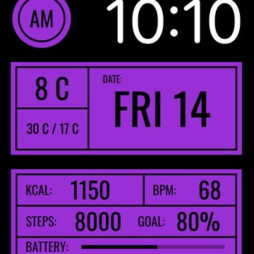 AW121 Digital Informative by DADAM Watch Faces
