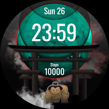 SUMO INFO: Digital Sumo Watch by DADAM Watch Faces