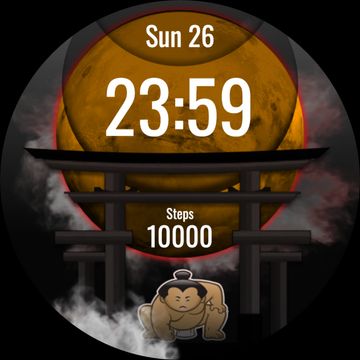 SUMO INFO: Digital Sumo Watch by DADAM Watch Faces