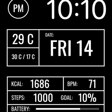 AW122 Digital Informative by DADAM Watch Faces