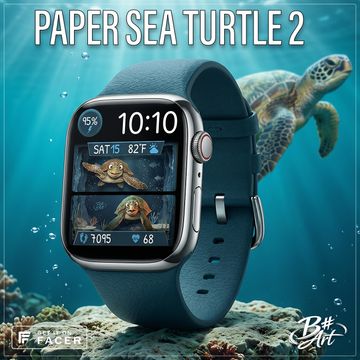 B# Art | Paper Sea Turtle 2 by B Sharp Art