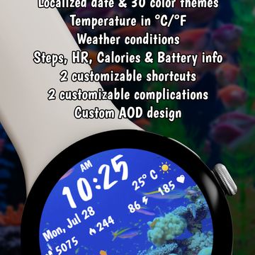 Live Aquarium Animated WF by StarWatchfaces