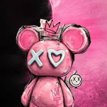 🖤🩷Teddypunk Royal Scribble by Turtle_Angel