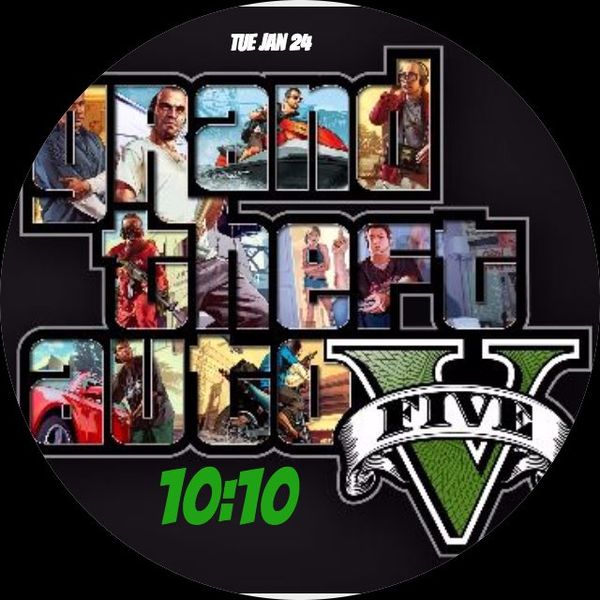 Moto 360 Watchface GTA V