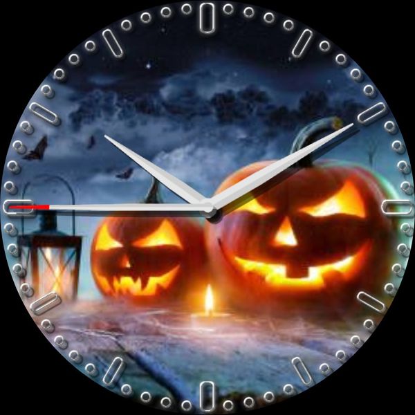 Jack-O'-Lanterns At Night
