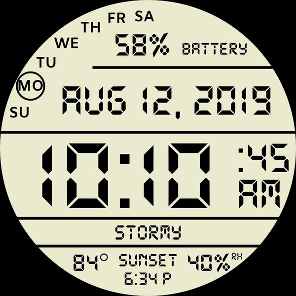 LCD Sporty Watch