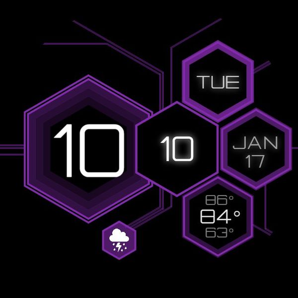 Hexcircuits Purple