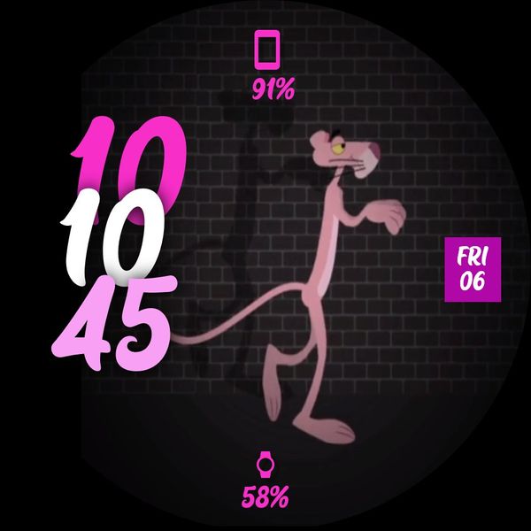 Pink Panther. Animated.