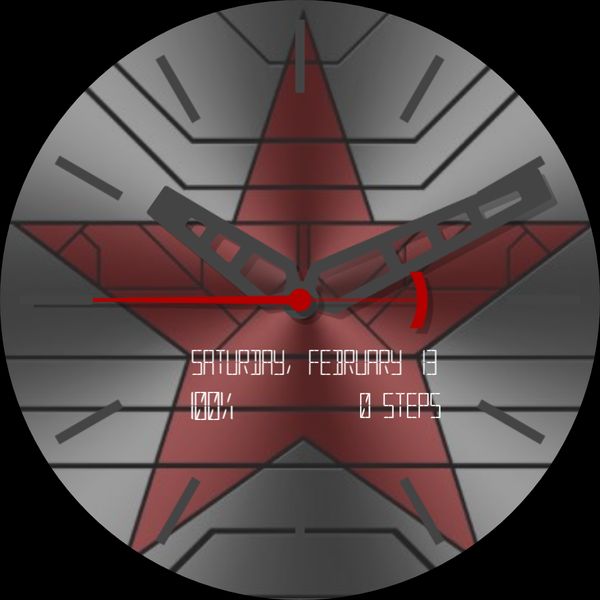 Winter soldier watch face
