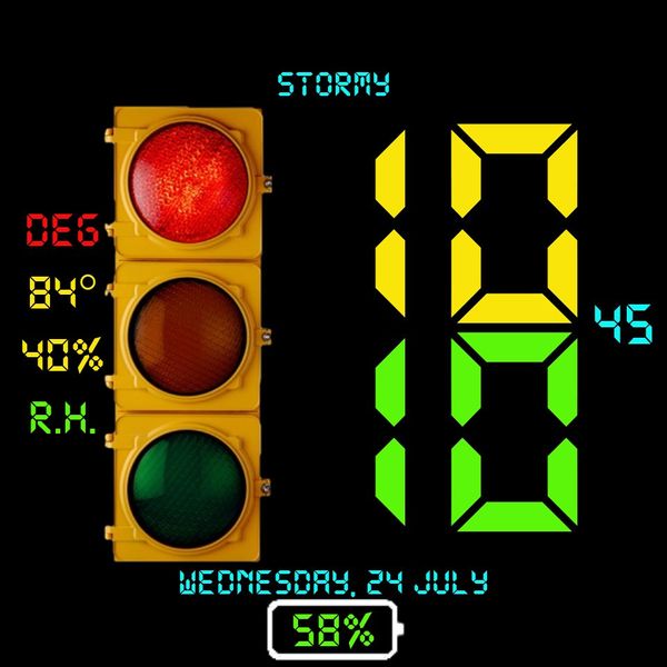 Traffic Light Modern 24 Hour
