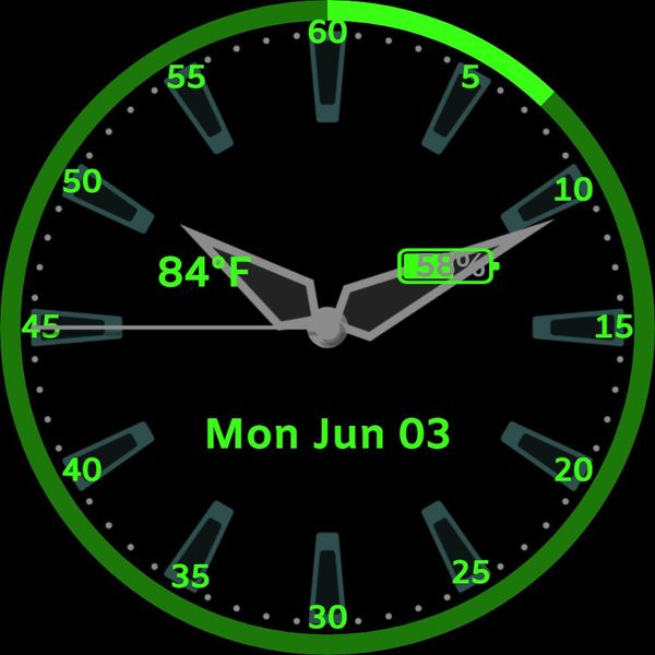 minimal neon green