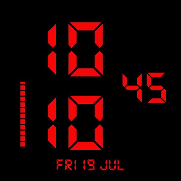 Modern Retro Digital 24 Hour