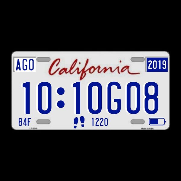 California Plate - Carbon