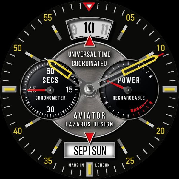 Aviator Calendar Metal