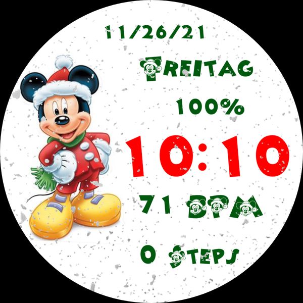 A Mickey XMas Animated Snow