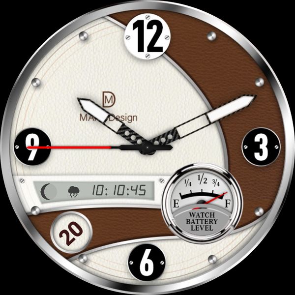 Leather Racing watch