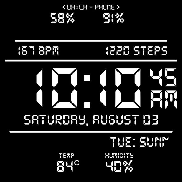 Bold & Dark - Scrolling WX