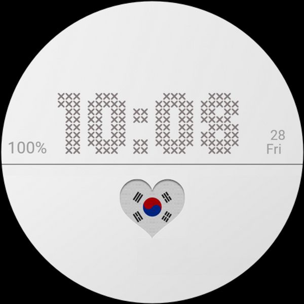 Korean Love Watch Face 🇰🇷