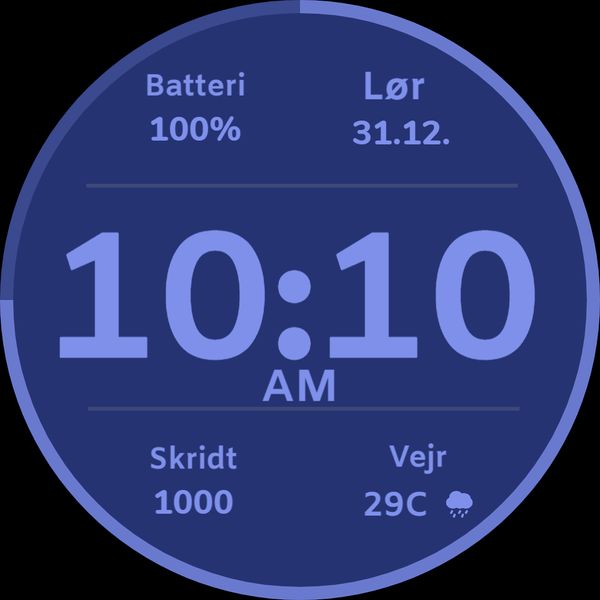 Simple clock DK version