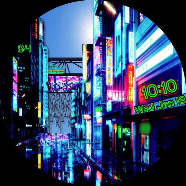 Neon Cyberpunk City Animated