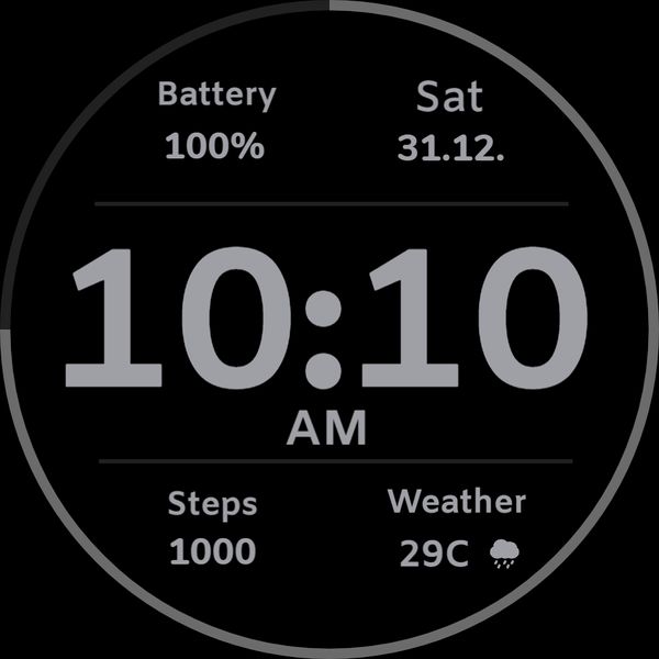 Simple clock Dark