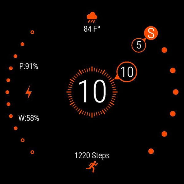 Dots & Circles - Pure Orange