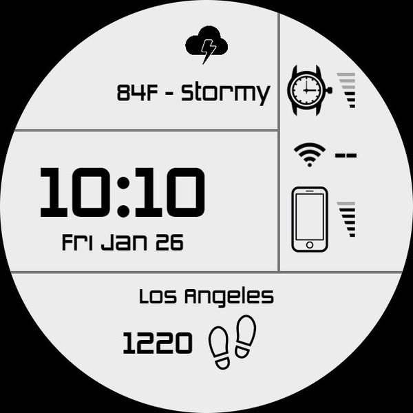 Simple white informative