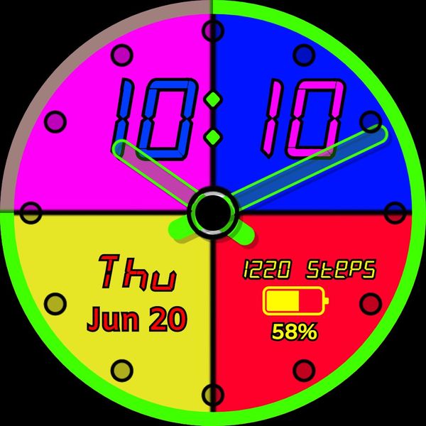 colourful watch