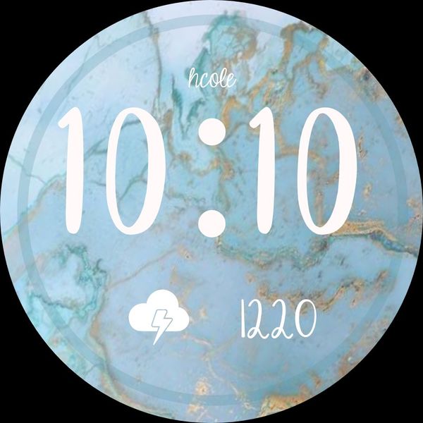 Rustic Teal Marble Digital