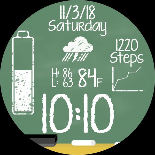 Sliding Chalkboard