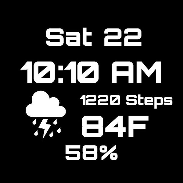 Black Watchface