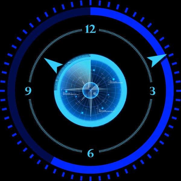 futuristic blu