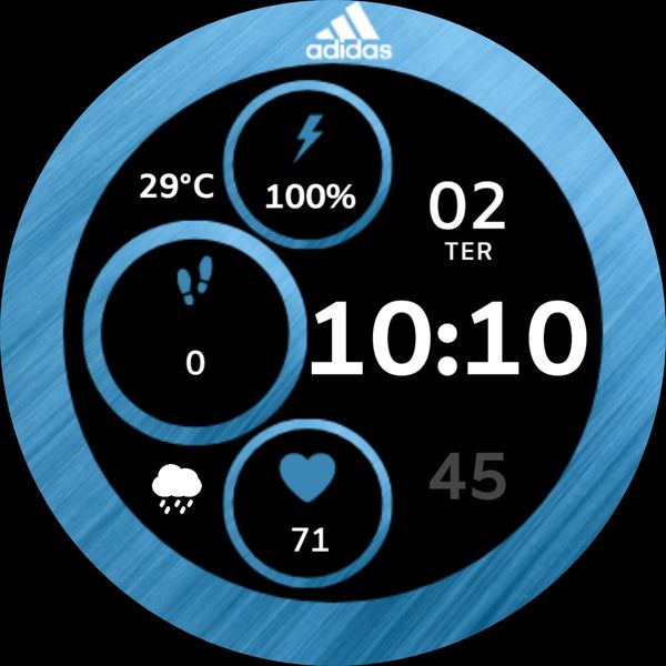 Adidas Metal Blue Digital