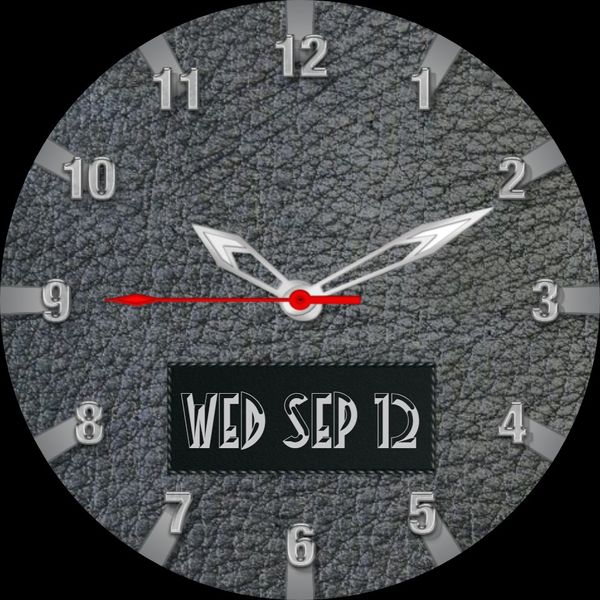 leather look watch