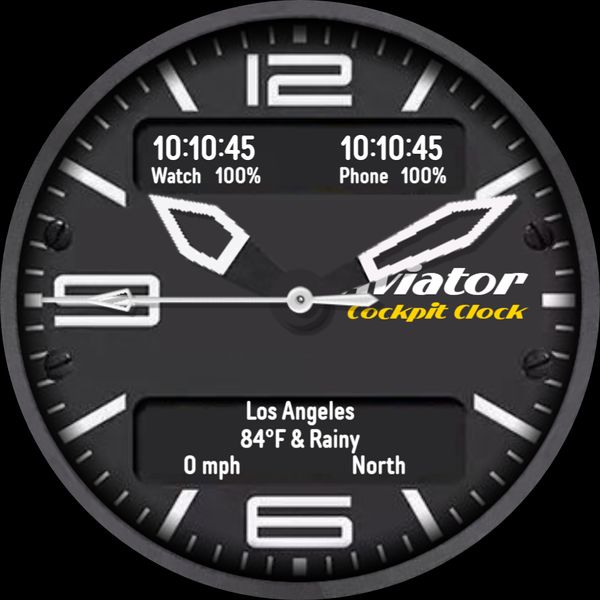 Aviator Cockpit Clock II
