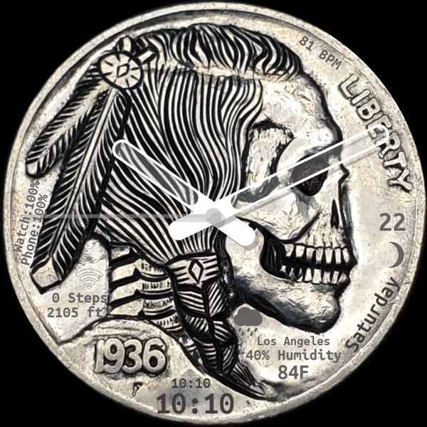 Indian Skull Nickel Coin