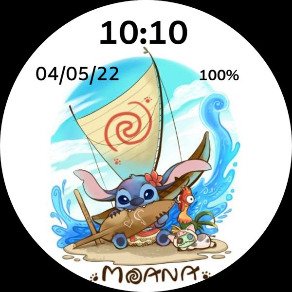 Stitch as Moana