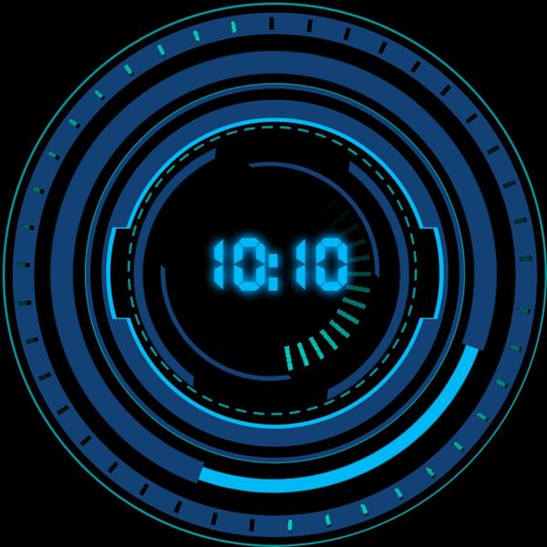 Animated HUD - Blue