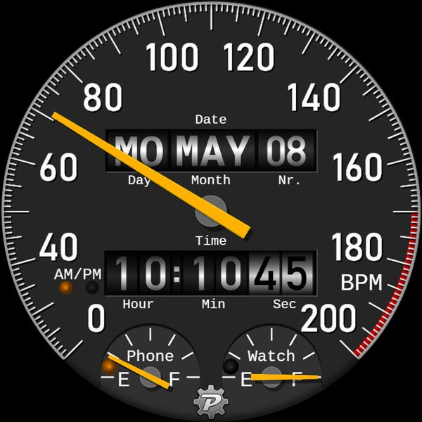 BPM & Rolling Digits (amber)