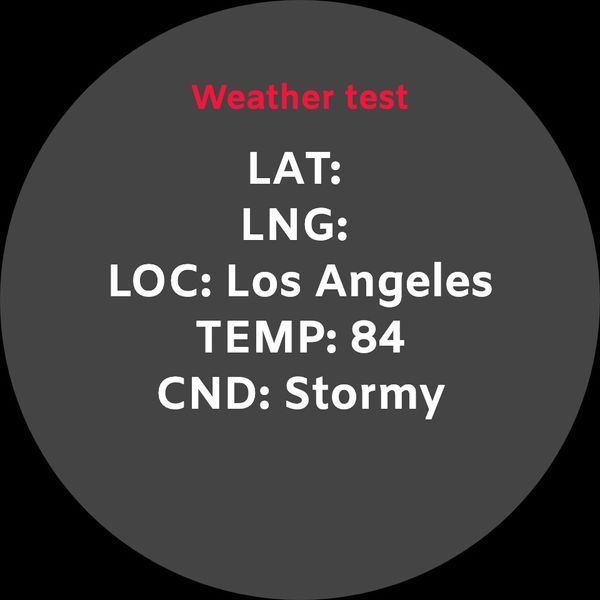 Weather Test