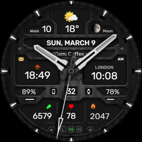 WFP 133 Brutal watch face