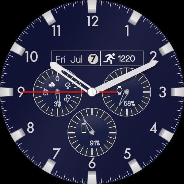 Blue watchface