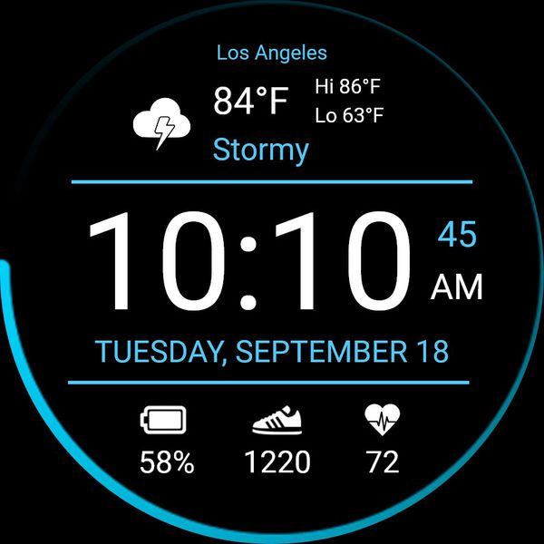 Aqua Weather w/ Heart Rate