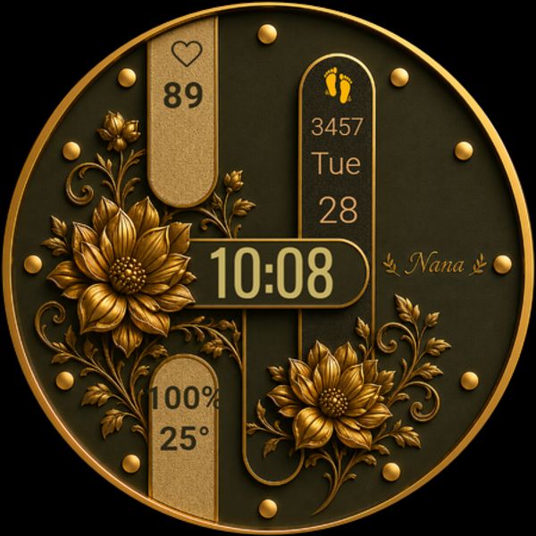 nana.golden.floral