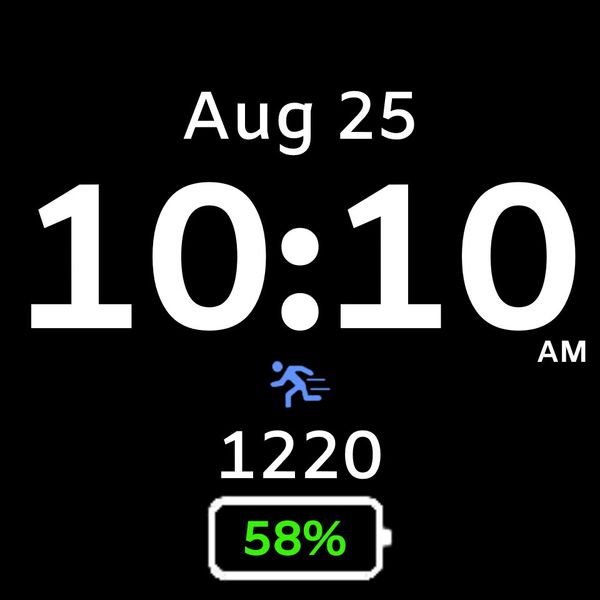 Large Digital Time & Fitness