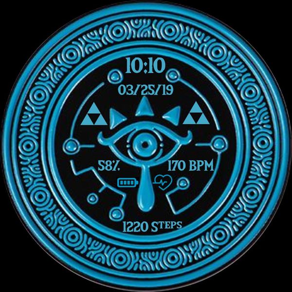 Zelda BOTW Sheikah Watch Face