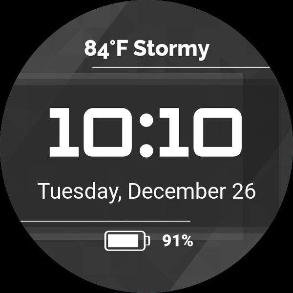 Simple Abstract Grey Round