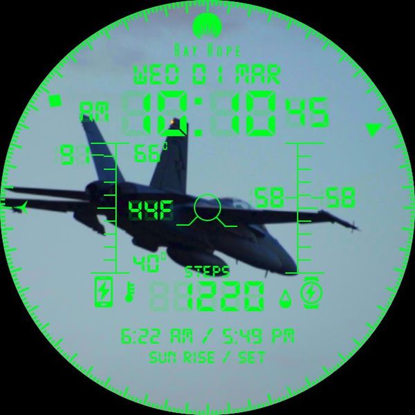 Fighter Jet HUD Moving Target