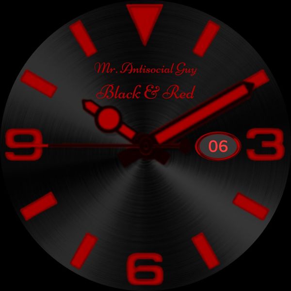 Mr. Antisocial Guy Black & Red