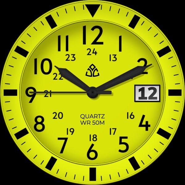 Minimalist Date Yellow